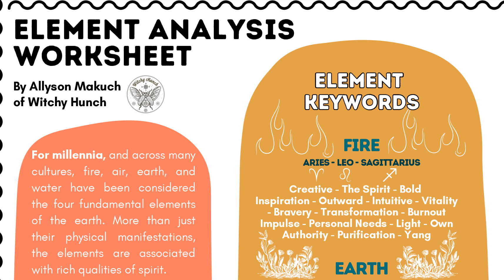 *Free* Elemental Balance Worksheet